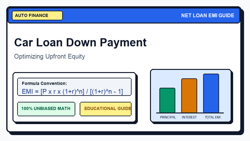 Car Loan Down Payment Guide: How Much Should You Pay? - Net Loan EMI Calculator Guide