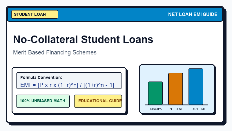 Education Loan Without Collateral: Complete Guide 2026 - Net Loan EMI Calculator Guide