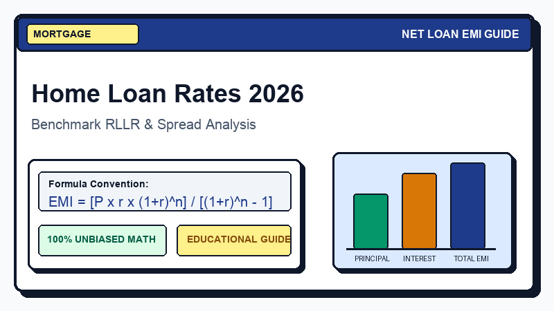 Home Loan Interest Rates in 2026: Compare Best Rates from Top Banks - Net Loan EMI Calculator Guide
