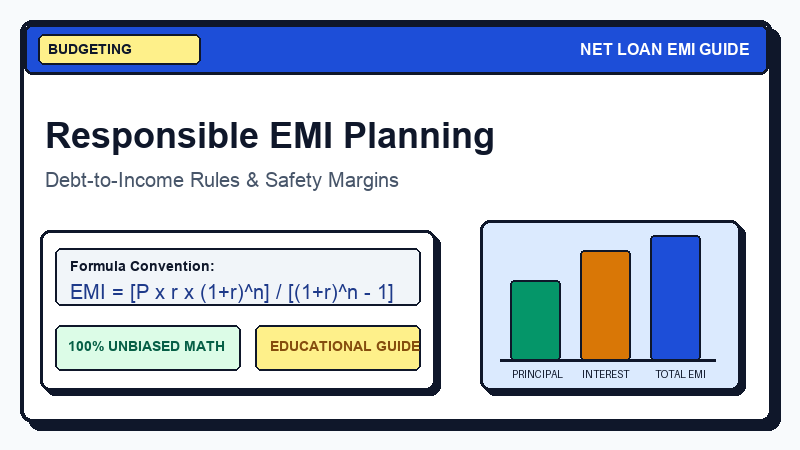 How to Use Loan Calculator Results Responsibly for Household Budgeting visual financial infographic
