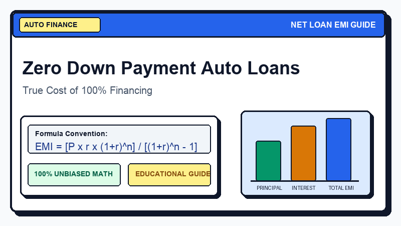 Zero Down Payment Car Loan: Complete Guide, Pros & Cons - Net Loan EMI Calculator Guide